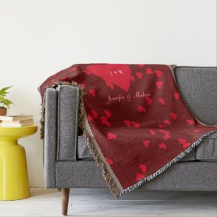 Liebe hört Jubiläum Brautgarten Hochzeitstag Decke