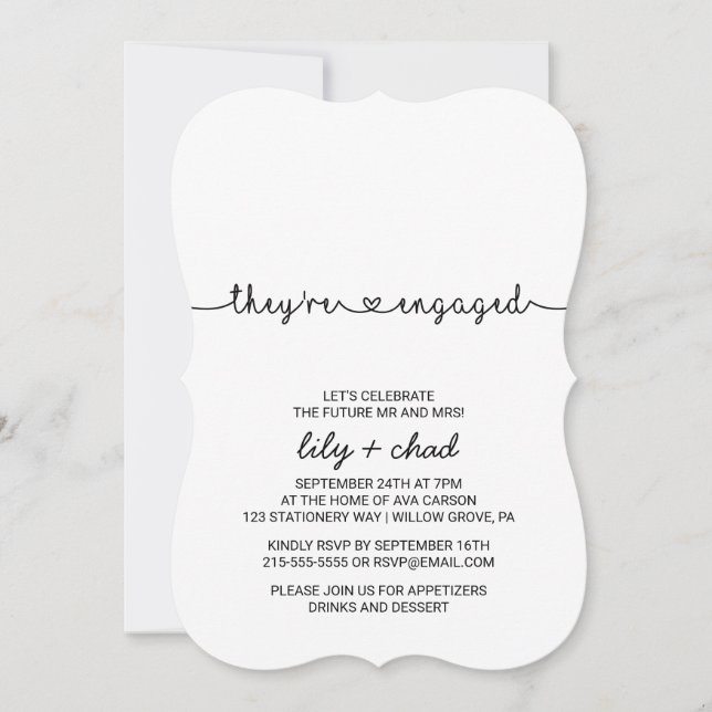 Liebe Hört sich engagierte Partei Einladung (Vorderseite)