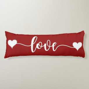 Liebe hört Valentingeschenk Seitenschläferkissen