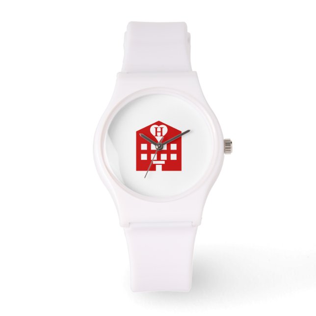 Liebe Hotel Japanese Emoji Armbanduhr (Vorderseite)