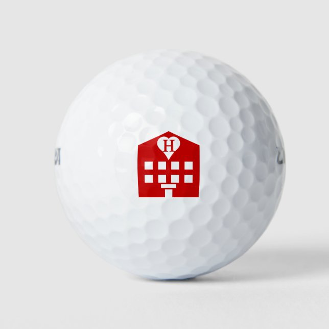Liebe Hotel Japanese Emoji Golfball (Vorderseite)