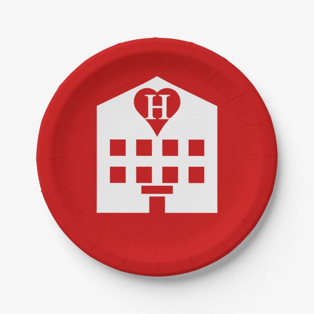 Liebe Hotel Japanese Emoji Pappteller (Vorderseite)