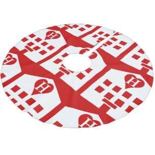 Liebe Hotel Japanese Emoji Polyester Weihnachtsbaumdecke