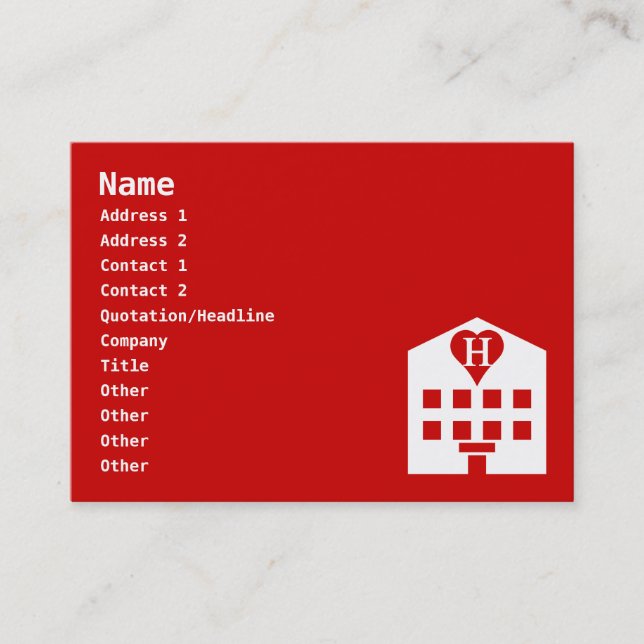 Liebe Hotel Japanese Emoji Visitenkarte (Vorderseite)