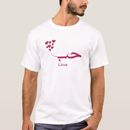 Liebe - Houb - ح ب in arabischer Kalligraphie T-Shirt