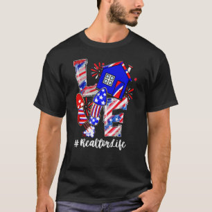 Liebe House Feuerwerk Realtor Leben 4. Juli T-Shirt