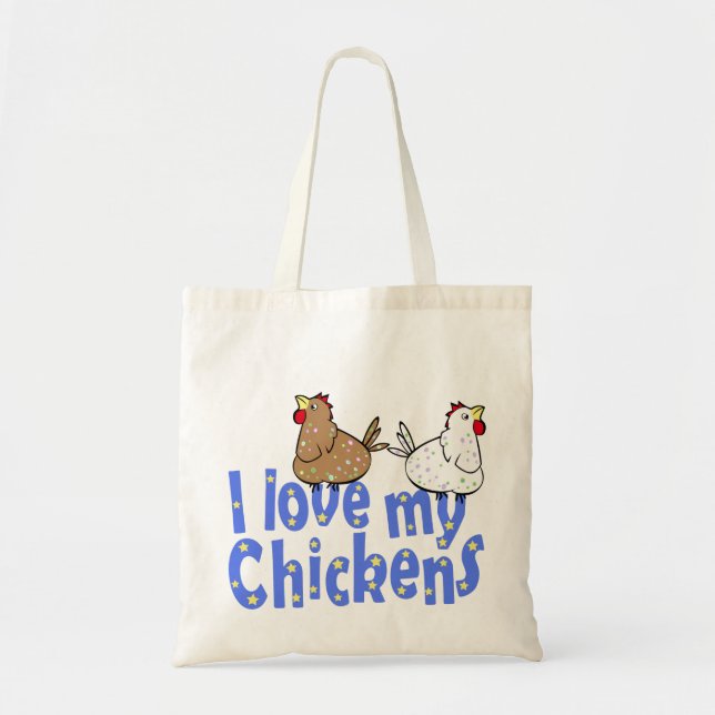 Liebe-Hühner - Tasche (Vorne)