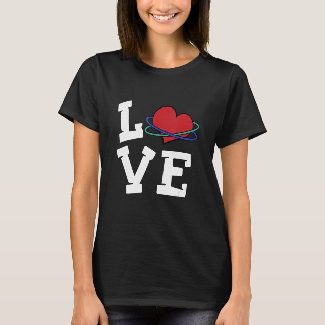 Liebe Hula Hooping Training Fitness Acrobat T-Shirt (Vorderseite)