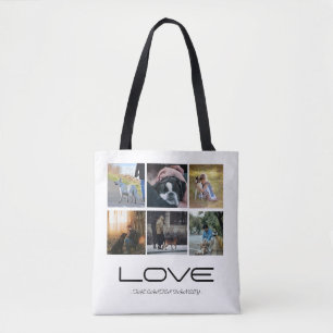 Liebe-Hund-Familienporträt-Collage-Design