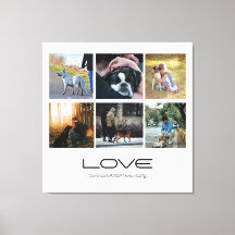 Liebe-Hund-Familienporträt-Collage-Design