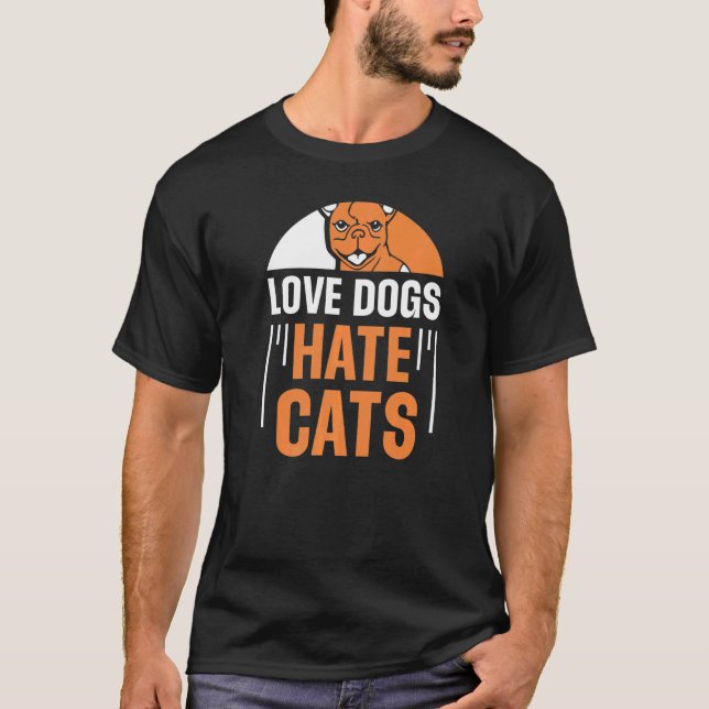 Liebe Hunde Hasen Katzen Hund Welpen Redewendungen T-Shirt (Vorderseite)