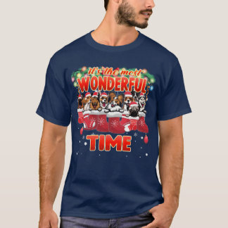 Liebe Hunde Jede Rasse Weihnachten Süße Hunde Fami T-Shirt