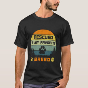 Liebe Hunde Rettung gerettet ist meine Lieblingszu T-Shirt