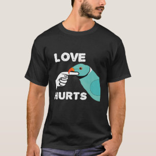 Liebe Hurt Blue Indian Ringneck Premium T-S T-Shirt
