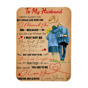 Liebe Husband Brief an mein Ehemann I Liebe You Magnet