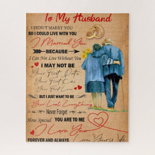 Liebe Husband   Brief an meinen Mann I Liebe Sie Puzzle