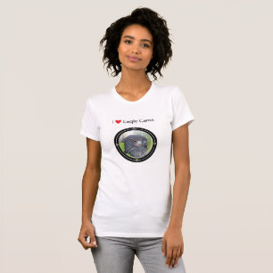 Liebe I Adler-Nocken T-Shirt