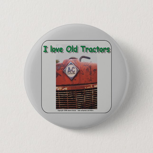 Liebe I alte Allis Chalmers Traktoren Button (Vorderseite)