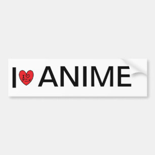 Liebe I Anime Autoaufkleber