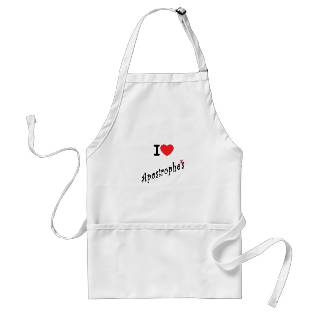 Liebe I Apostrophs Schürze (Vorne)