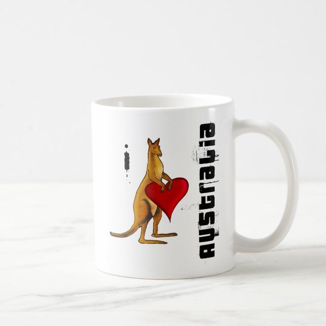 Liebe I Australien-Schalen für Australier von Unze Tasse (Rechts)