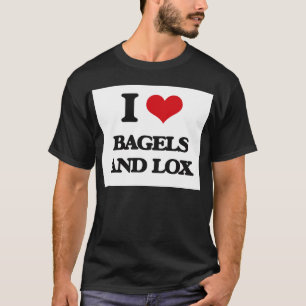 Liebe I Bagel und Lachs T-Shirt