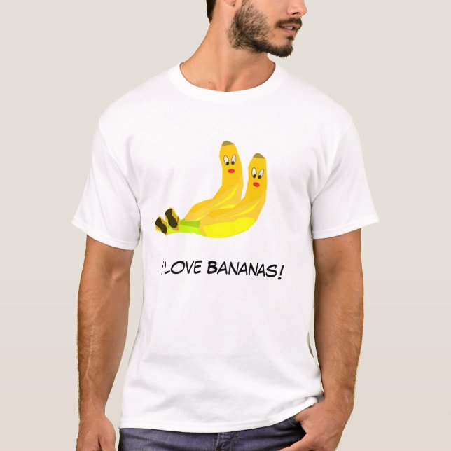 Liebe I Bananen-T - Shirt (Vorderseite)