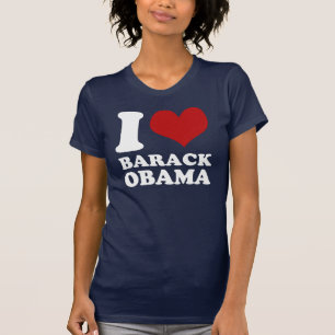 Liebe I Barack Obama (sauberes) T-Shirt