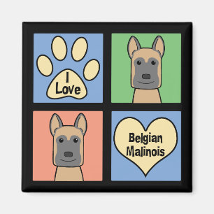Liebe I Belgier Malinois Magnet