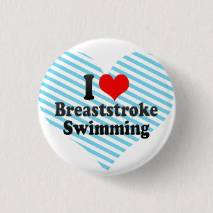 Liebe I Brustschwimmen-Schwimmen Button