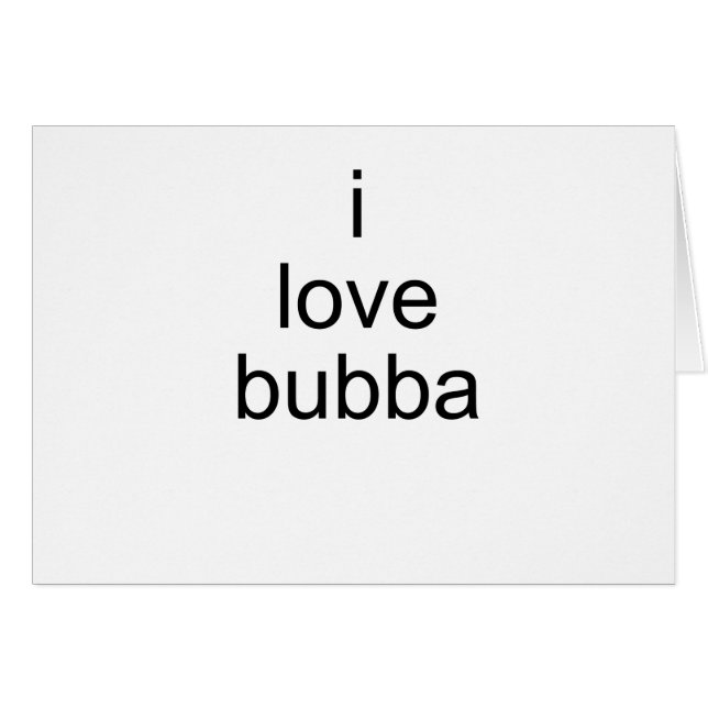 Liebe I bubba (Vorderseite (Horizontal))