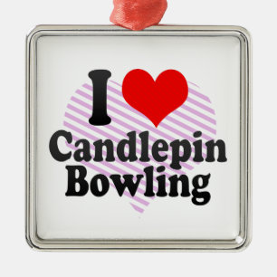 Liebe I Candlepin Bowling Ornament Aus Metall