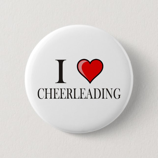 Liebe I cheerleading Button (Vorderseite)
