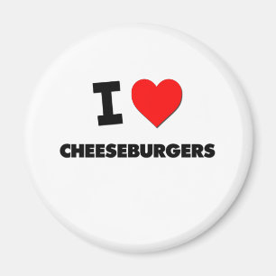 Liebe I Cheeseburger Magnet