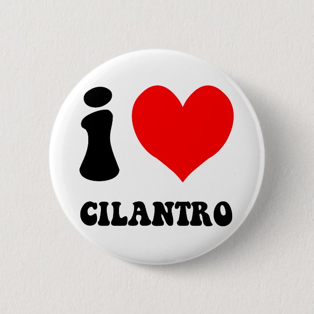 Liebe I Cilantro Button (Vorderseite)