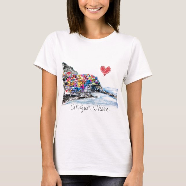 Liebe I cinque terre T-Shirt (Vorderseite)
