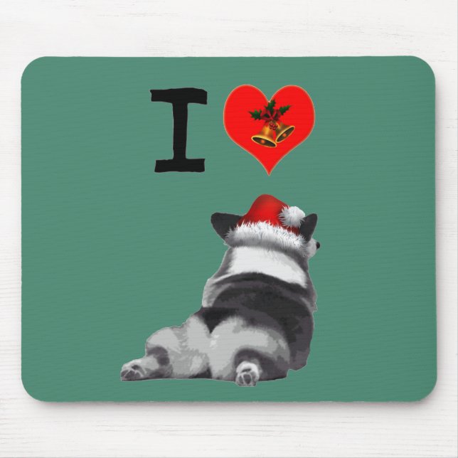 Liebe I Corgi-Hintern Mousepad (Vorne)