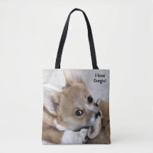 Liebe I Corgis-Taschen-Tasche