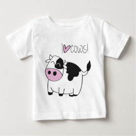 Liebe I cowsI Liebe-Kühe - niedliche lustige Baby T-shirt