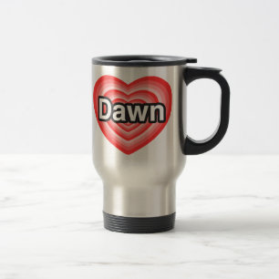 Liebe I Dämmerung. Liebe I dämmern Sie. Herz Reisebecher