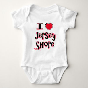 Liebe I das Jerseyuferrot Baby Strampler