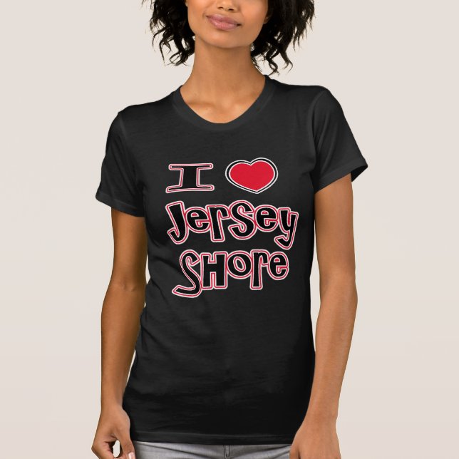 Liebe I das Jerseyuferrot T-Shirt (Vorderseite)