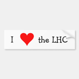 Liebe I das LHC Autoaufkleber