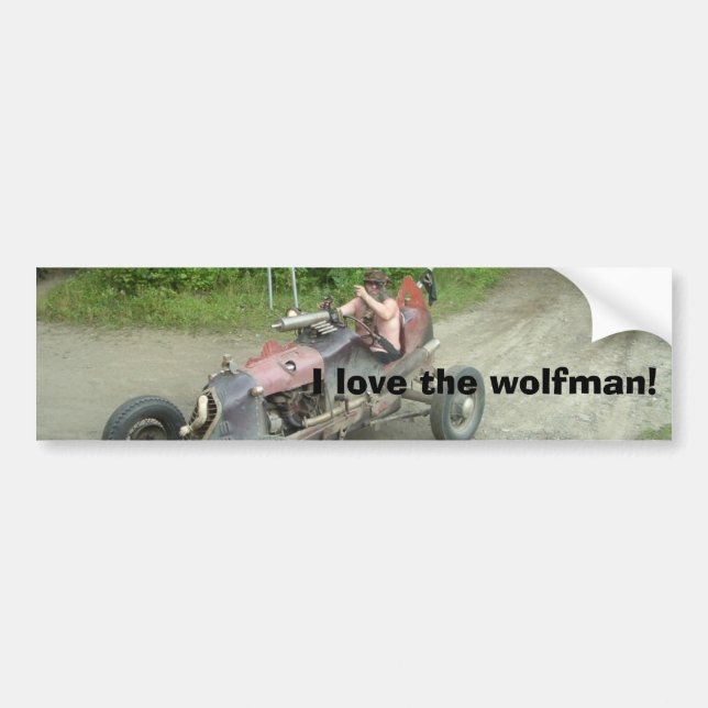 Liebe I das wolfman! Autoaufkleber (Vorne)