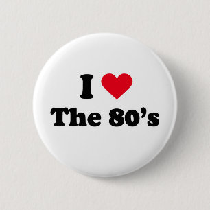 Liebe I der 80er Button