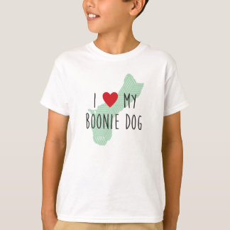 Liebe I der Kinder mein Boonie Hundeshirt (Grün) T-Shirt