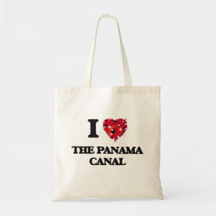 Liebe I der Panamakanal Tragetasche