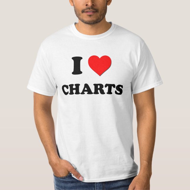 Liebe I Diagramme T-Shirt (Vorderseite)