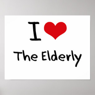 Liebe I die älteren Personen Poster