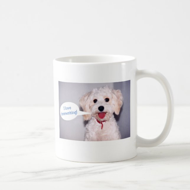 Liebe I, die - besonders angefertigt freewriting Kaffeetasse (Rechts)